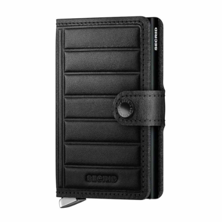 Picture of Secrid Mel Premium Miniwallet Emboss Lines Black