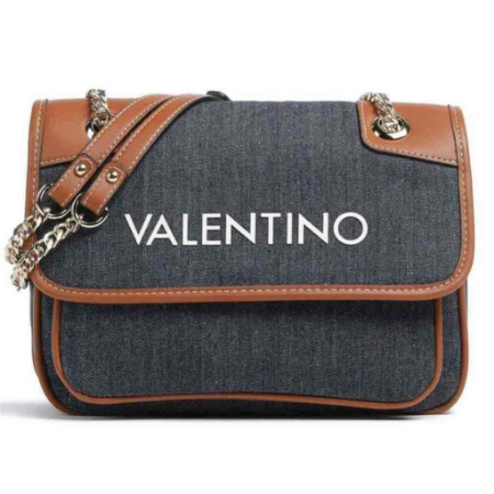 Picture of Valentino Bags VBS7QH04D Denim/Cuoio